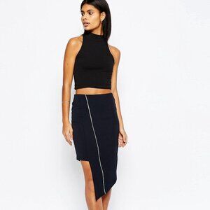 ASOS Navy Asymmetric Skirt | NWT